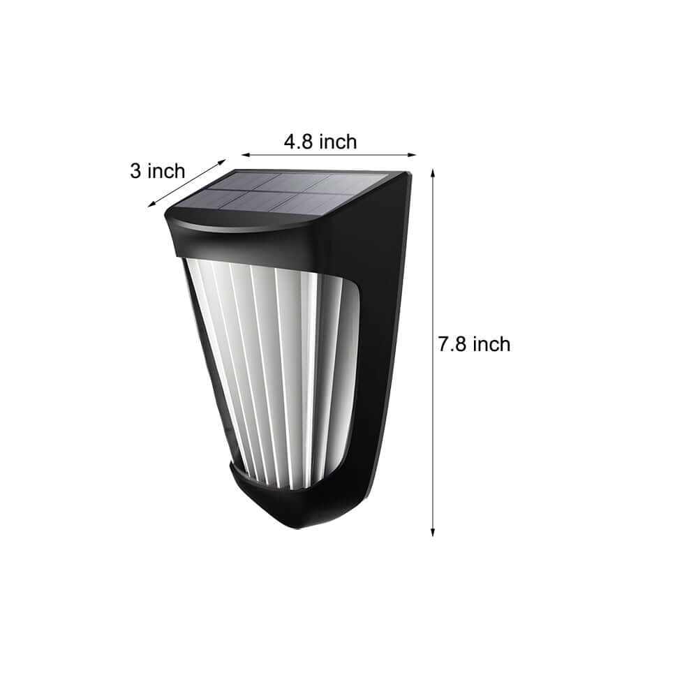 2-Pack Outdoor Solar LED Fence Lights (10 LEDs Each)