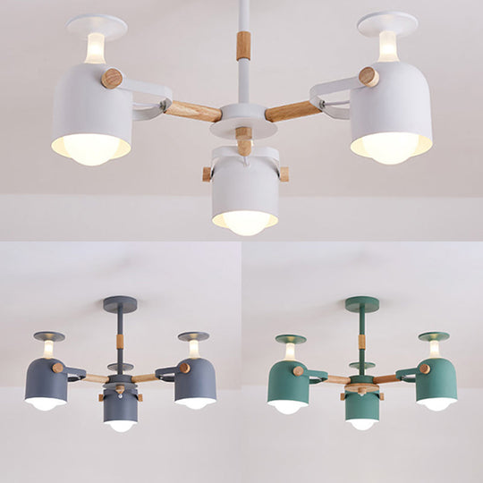 Cylinder Metal Pendant Lamp with Simple Style for Bedroom Lighting