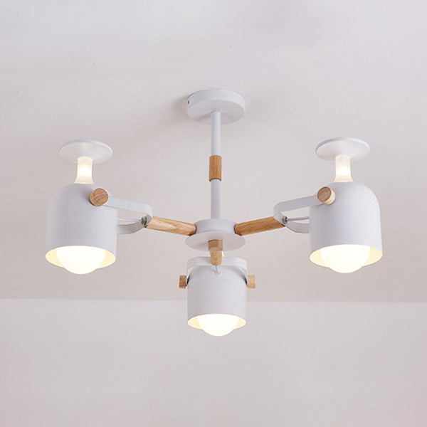 Cylinder Metal Pendant Lamp with Simple Style for Bedroom Lighting