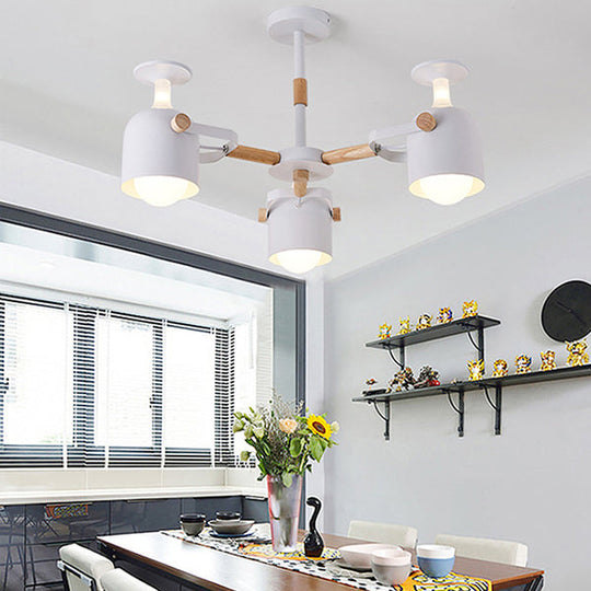 Cylinder Metal Pendant Lamp with Simple Style for Bedroom Lighting