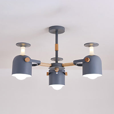 Cylinder Metal Pendant Lamp with Simple Style for Bedroom Lighting