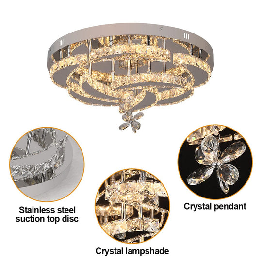 Alice Crystal Rose Ceiling Chandelier – Durable and Long-Lasting Construction