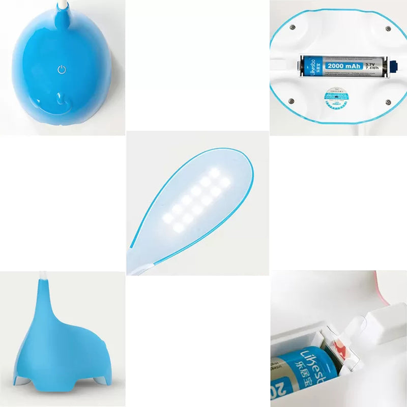 Modern Flexible Gooseneck Desk Lamp 1 Head for Dormitory - Ideal Kids' Desk Light