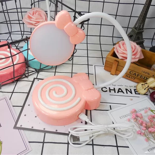 Candy-Styled Study Desk Light with Flexible Gooseneck – Perfect for Girls' Bedrooms