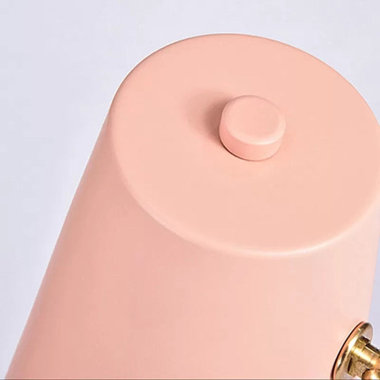 Nordic Metal Bucket Desk Light - Compact Plug In Table Lamp for Study Room