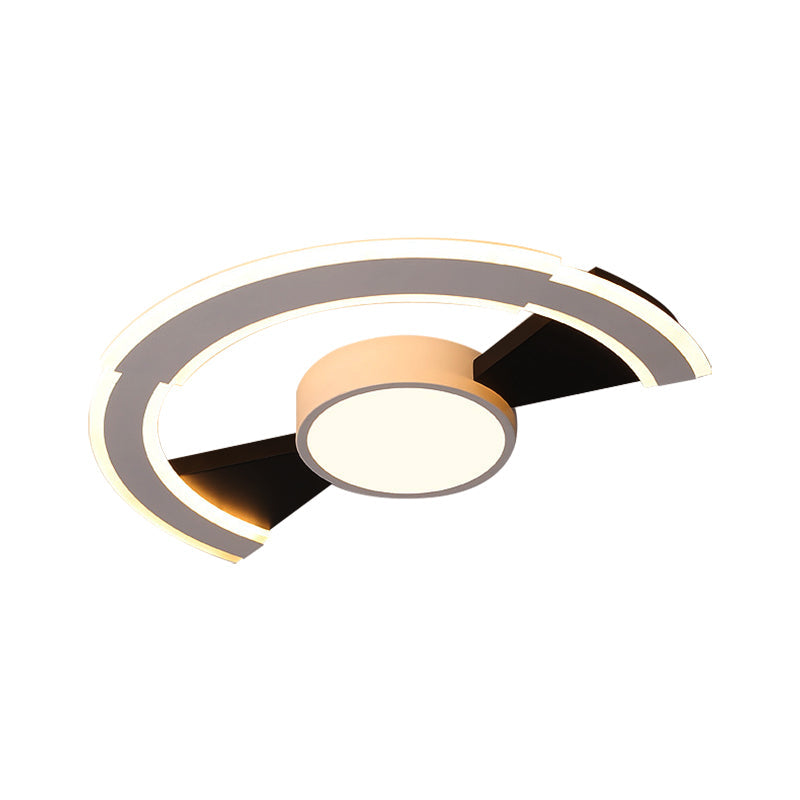 Modern Acrylic Flush Mount Ceiling Lights - Traverse Lighting Fixture (16" / 19.5" / 23.5") in Warm/White