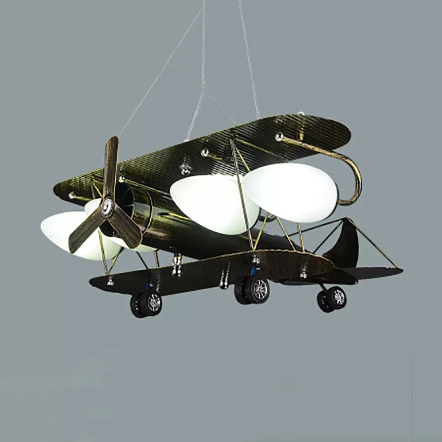 Vintage-Style Glider Kindergarten Metal Chandelier in Antique Brass"

Note: SEO is important, so it's best to include relevant keywords while still keeping the title concise.