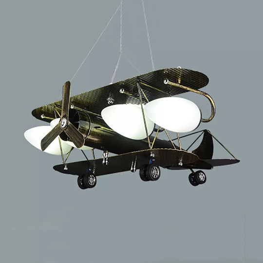 Vintage-Style Glider Kindergarten Metal Chandelier in Antique Brass"

Note: SEO is important, so it's best to include relevant keywords while still keeping the title concise.