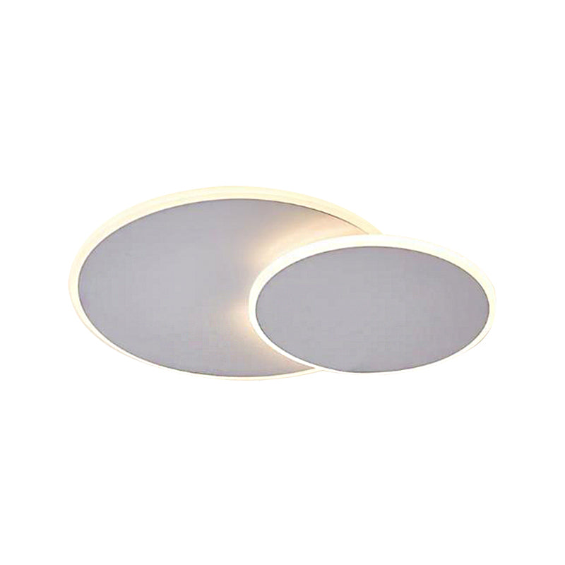 16"/19.5" Creative Flush Mount Light with Overlapping Design - Modern Acrylic - Round/Square/Triangle - Flush Mount