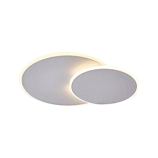16"/19.5" Creative Flush Mount Light with Overlapping Design - Modern Acrylic - Round/Square/Triangle - Flush Mount