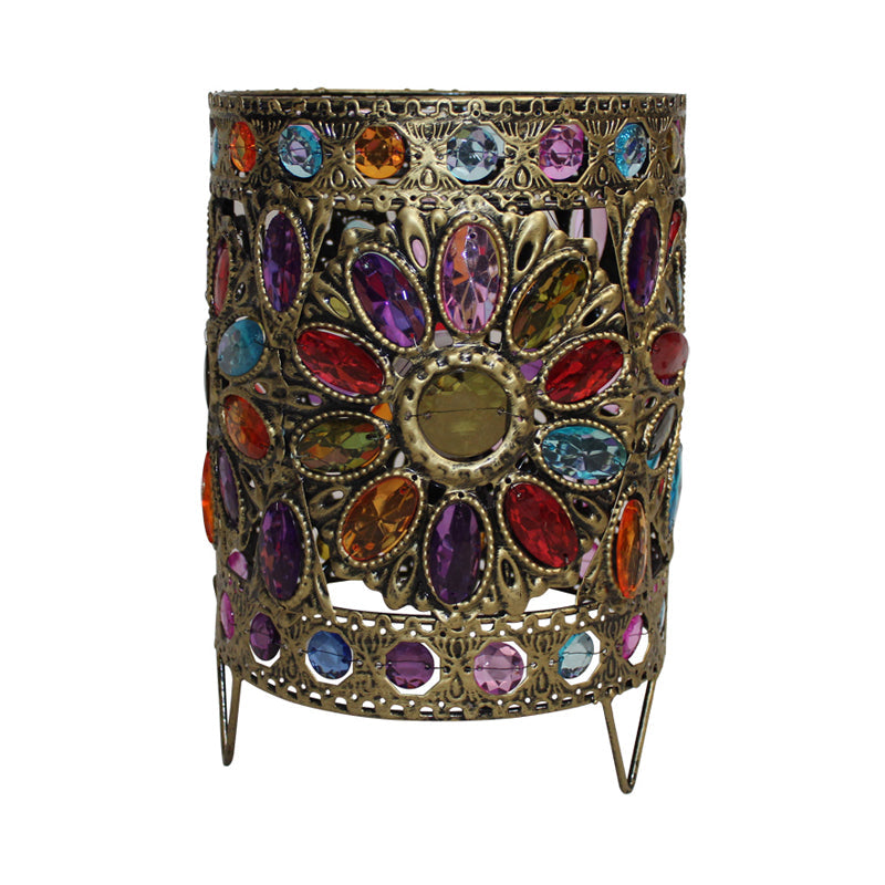 1-Head Brass Nightstand Light for Traditional Living Room Décor