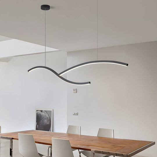 Wave Linear LED Pendant – 39.4" or 47.2" Wide