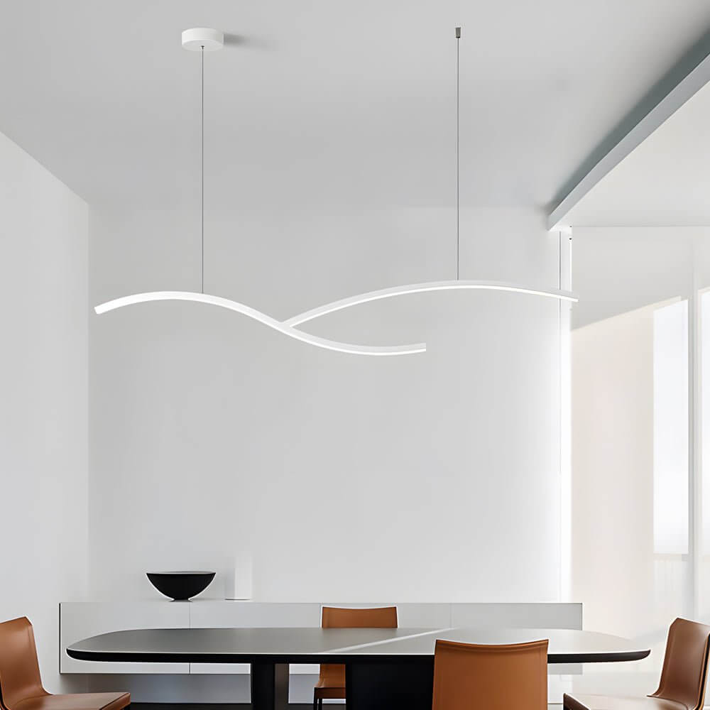 Wave Linear LED Pendant – 39.4" or 47.2" Wide