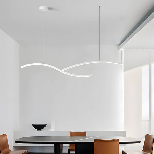 Wave Linear LED Pendant – 39.4" or 47.2" Wide
