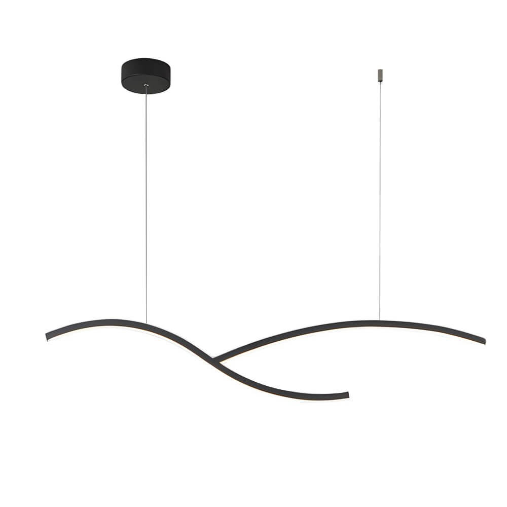 Wave Linear LED Pendant – 39.4" or 47.2" Wide