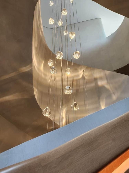 Mira Crystal Walsh Chandelier - Sleek Luxury for Modern Interiors