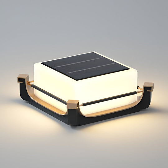 Waterproof LED Solar Deck Post Light Outdoor Fence Pillar Lamp