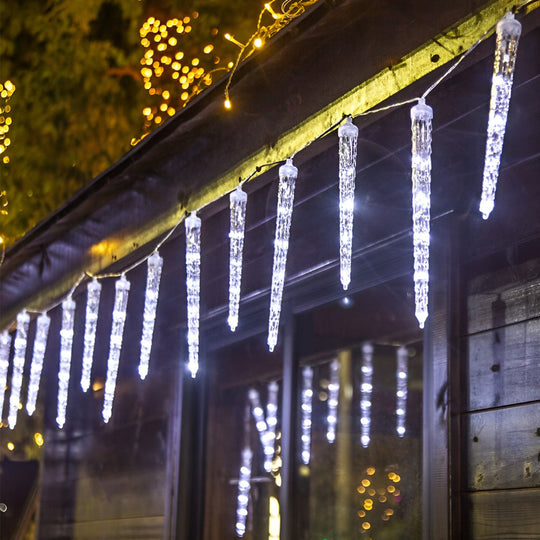 Solar LED Waterproof Icicle String Lights