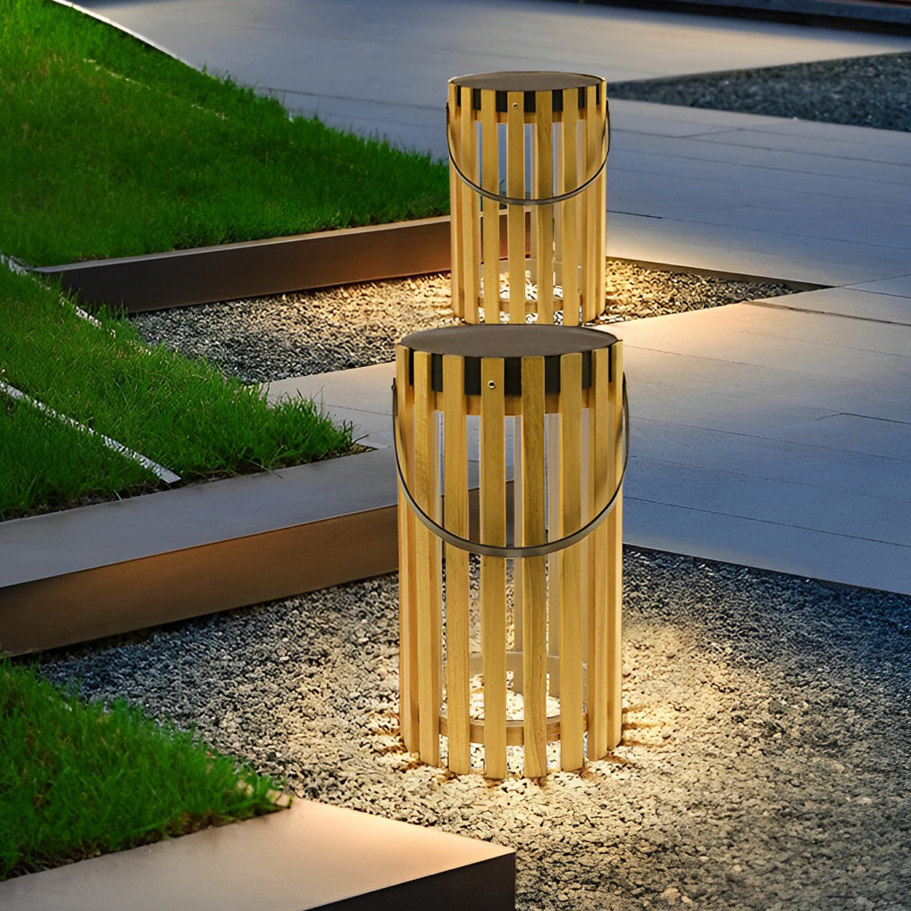 Portable Solar LED Outdoor Waterproof Lantern Floor Lamp