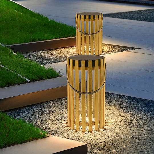 Portable Solar LED Outdoor Waterproof Lantern Floor Lamp