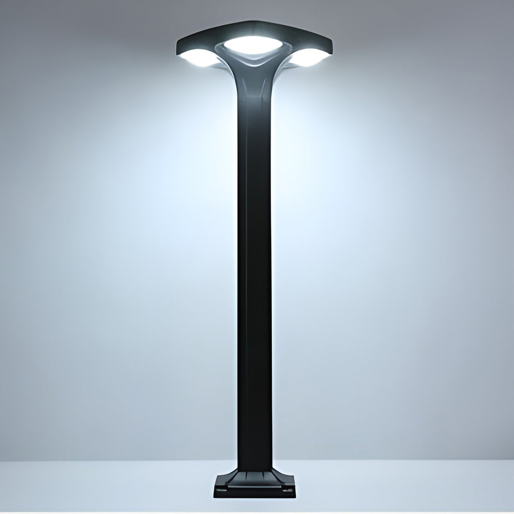 Square LED Outdoor Path Lights with Solar & Wired Options