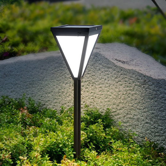 Sleek Solar LED Outdoor Pathway Post Light Waterproof