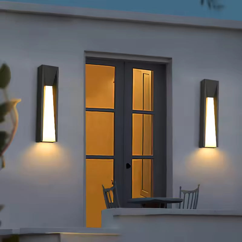 Outdoor Wall Lamp LED Black Lighting Exterior Light-1-Light Outdoor Lamp