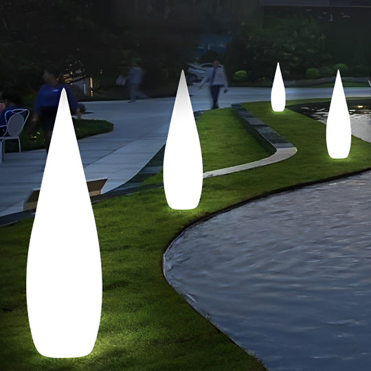 Three-Way Powered Water Drop LED Floor Lamp for Indoor & Outdoor