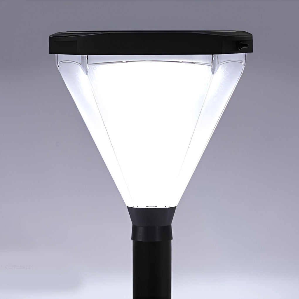 Cone-Shaped Solar LED Outdoor Pathway Light