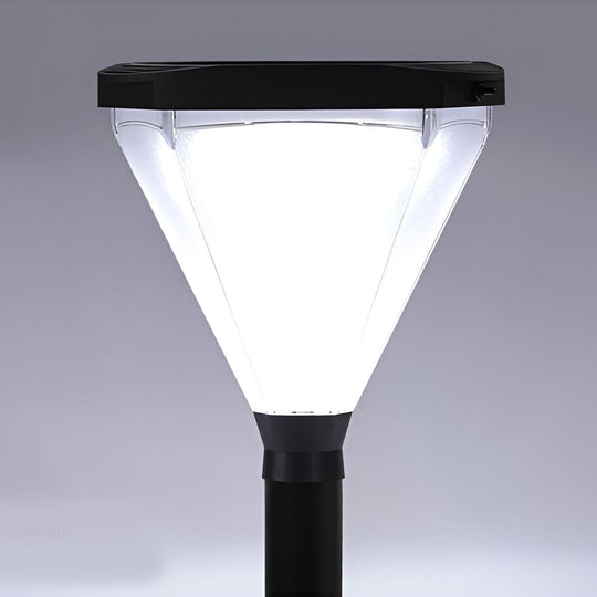 Cone-Shaped Solar LED Outdoor Pathway Light