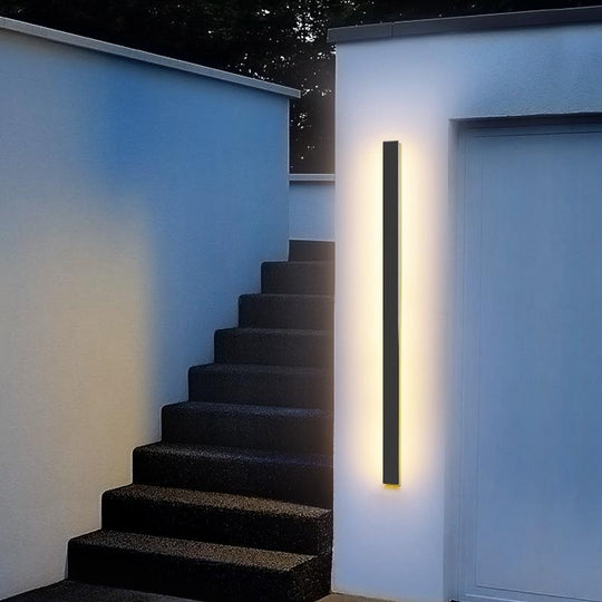 Black Long LED Linear Lights Wall Lights Outdoor LED Lighting