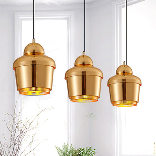 Modern Black/White/Chrome Jar Pendant Ceiling Light - Stylish Iron Hanging Pendant Light