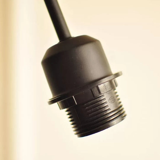 Contemporary Black Base Floor Lamp with Bucket Shade - Ideal for Living Room