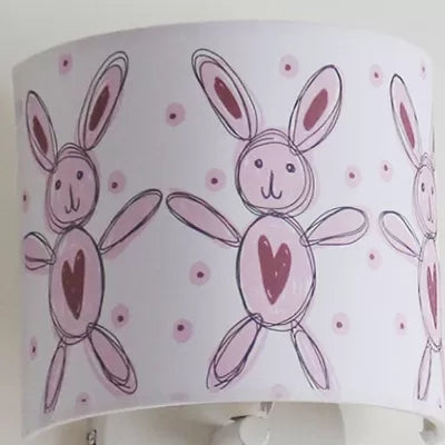 Drum-Shaped Kids' Fabric Wall Lamp: Undertint Wall Light for Stair Hallway
