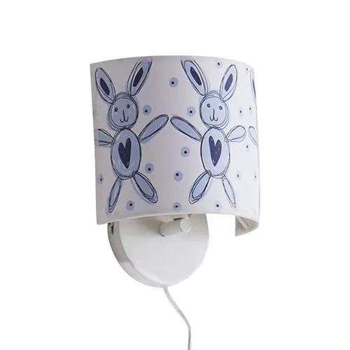 Drum-Shaped Kids' Fabric Wall Lamp: Undertint Wall Light for Stair Hallway