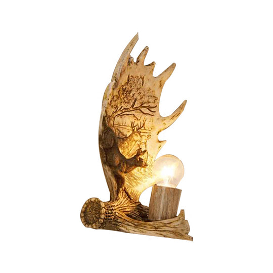 Modern Style Marble Wall Lamp with Bronze Cylinder - 1 Light Dining Room Sconce Fixture, Elk Design