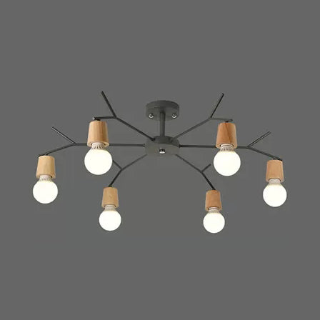 Nordic Branch Chandelier - Stylish Metal Pendant Light for Living Room