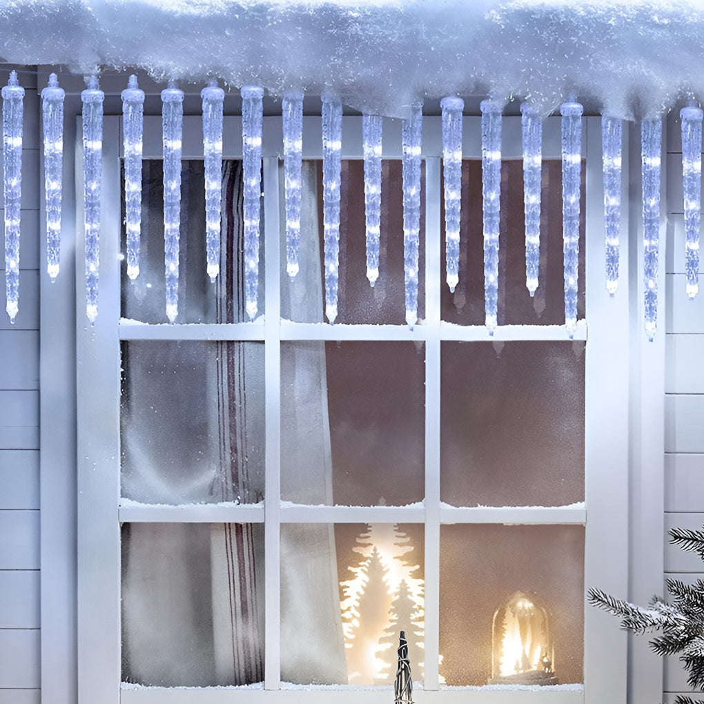 Solar LED Waterproof Icicle String Lights