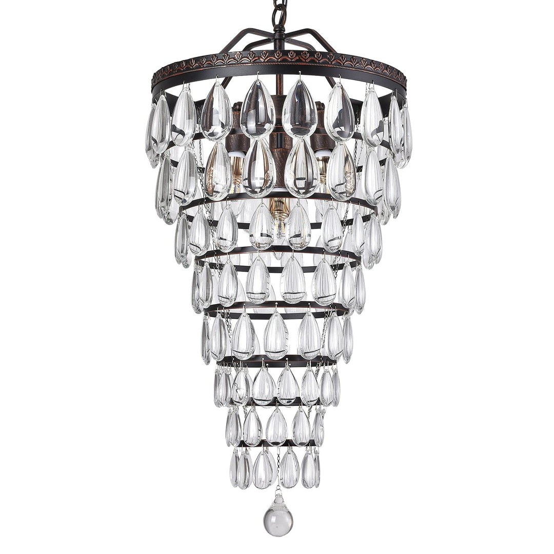 Crystal LED Waterdrop Empire Chandelier: Luxurious Elegance for Your Home