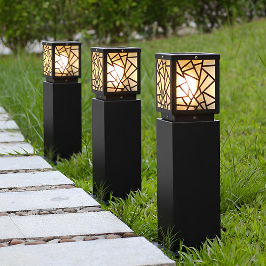Modern Solar LED Outdoor Bollard Path Lights
