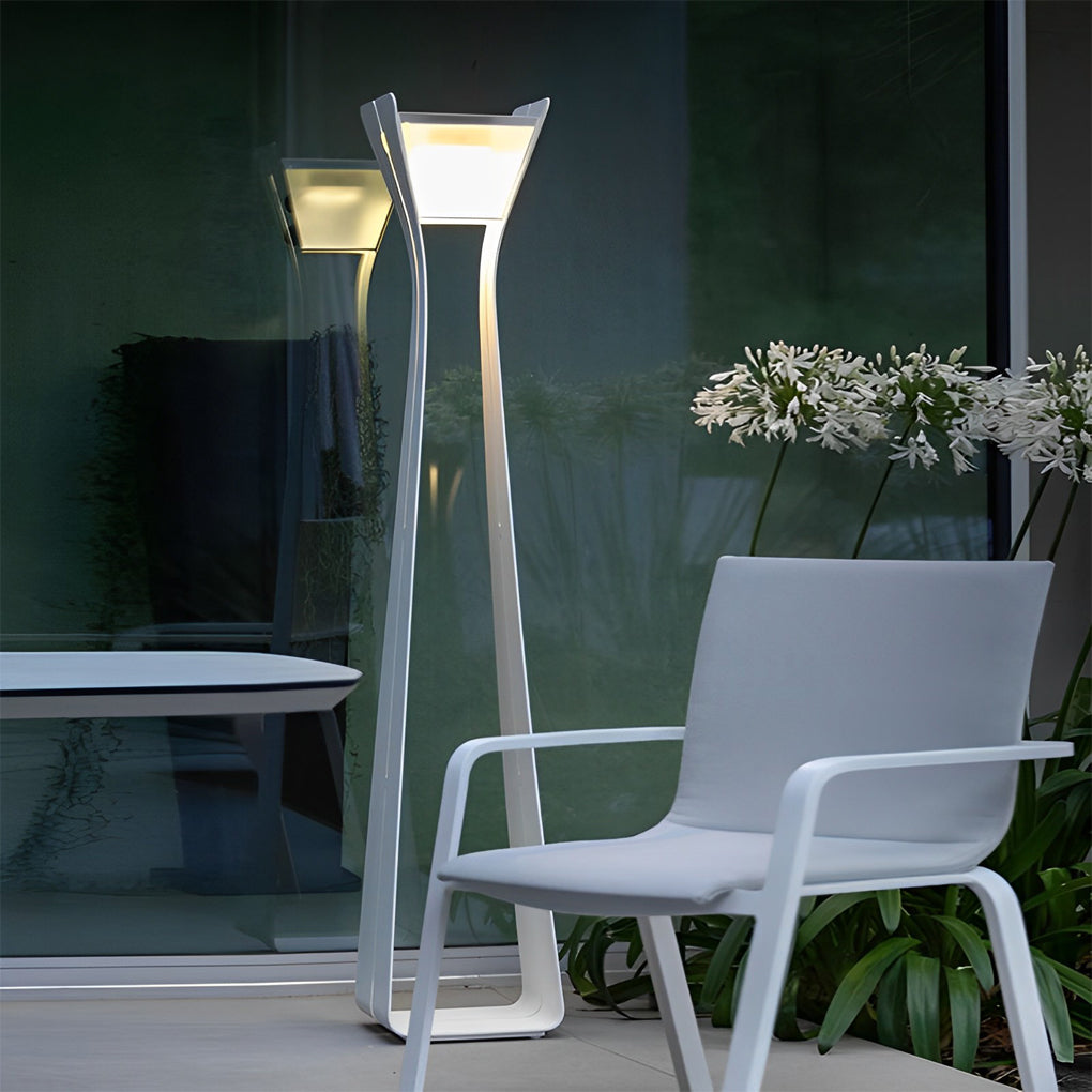 Sleek Stainless Steel Solar Pathway Light