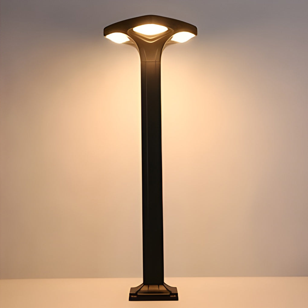 Square LED Outdoor Path Lights with Solar & Wired Options