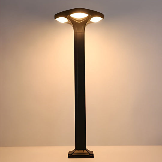 Square LED Outdoor Path Lights with Solar & Wired Options