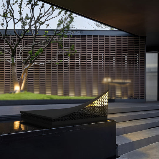 Industrial Solar LED Garden Light with Mesh Design