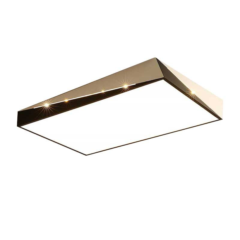 Stylish Split Design LED Flush Mount in Black and White with Warm/White Light for Living Room, Available in 3 Sizes (16"/19.5"/23.5")