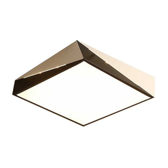 Stylish Split Design LED Flush Mount in Black and White with Warm/White Light for Living Room, Available in 3 Sizes (16"/19.5"/23.5")