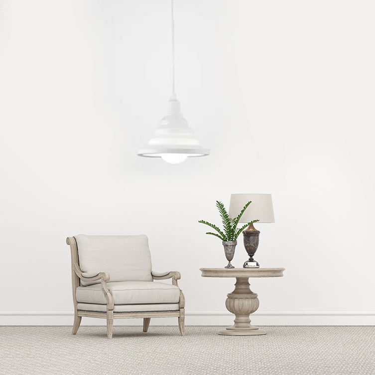 1-Head Metal Ceiling Pendant for Cafe and Restaurant - Contemporary Conical Design