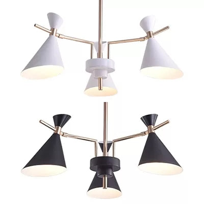 Modern Metal Hourglass Chandelier - 3-Head Hanging Light for Child Bedroom