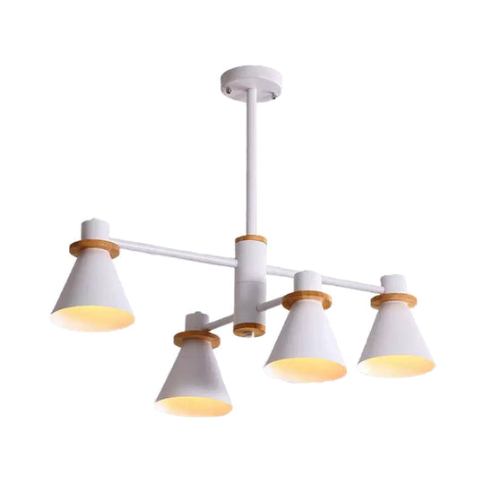 Modern Macaron Pendant Light: Stylish Metallic Chandelier for Child Bedroom