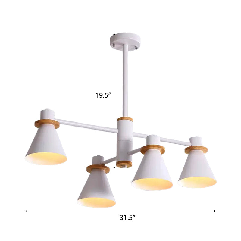 Modern Macaron Pendant Light: Stylish Metallic Chandelier for Child Bedroom